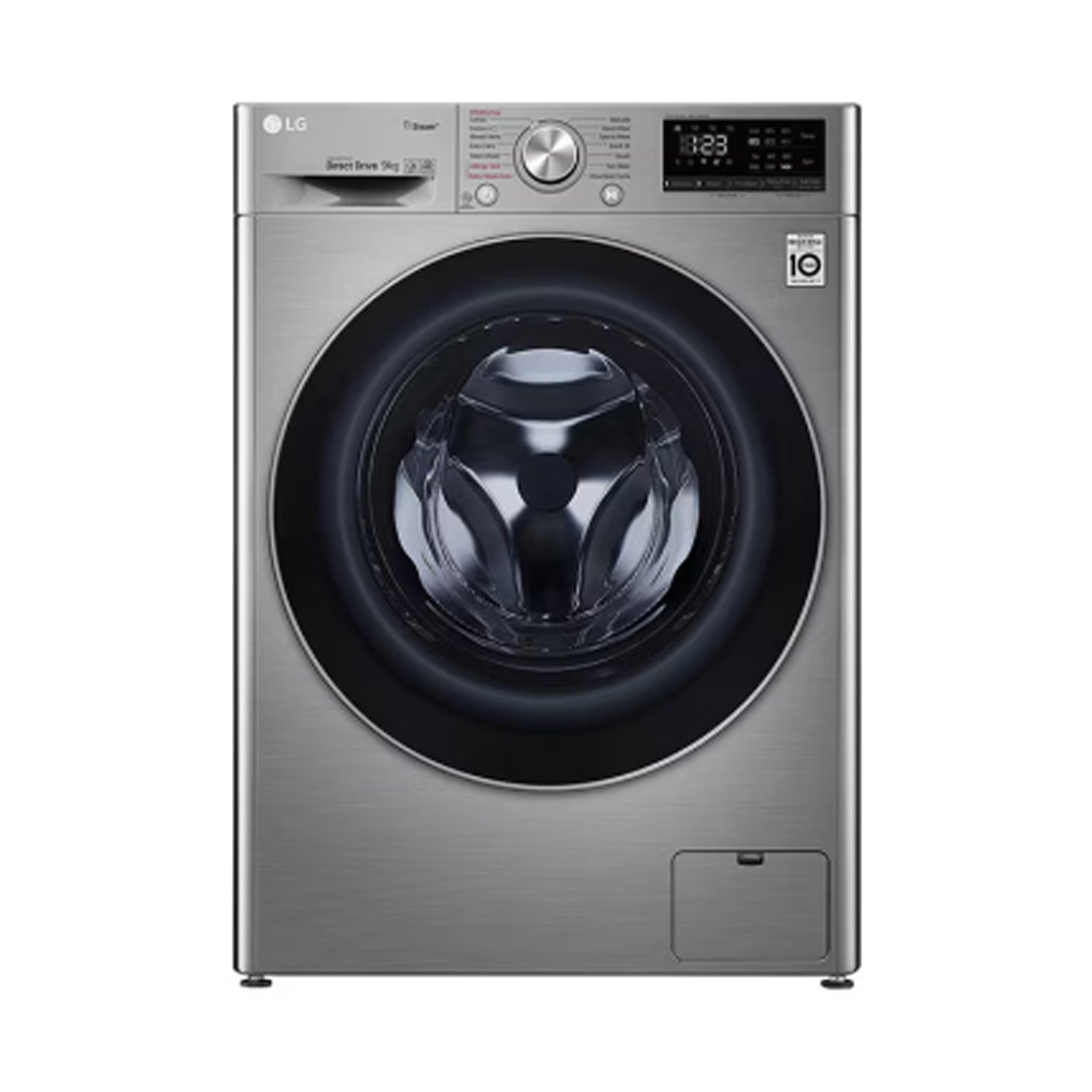 LG Washer 8Kg Front Load 1400 RPM Silver